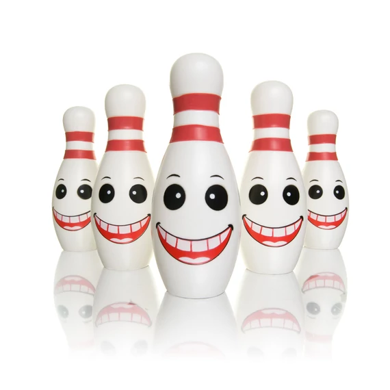 Persely, bowling bábu, 22 cm, műanyag